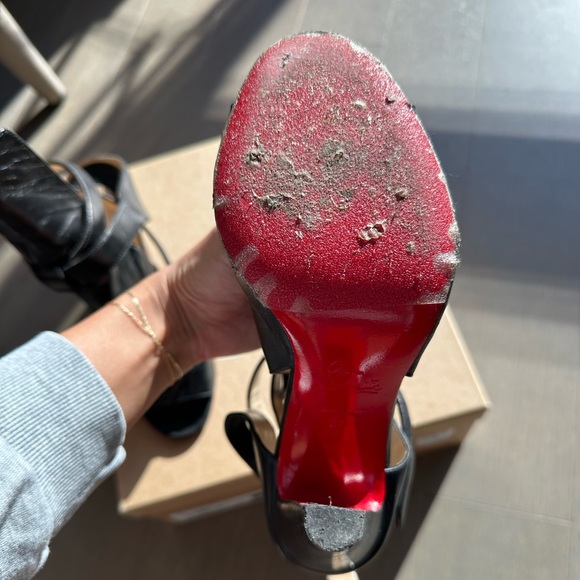 Christian Louboutin Hippik Napa Red Sole Sandal - Picture 7 of 12